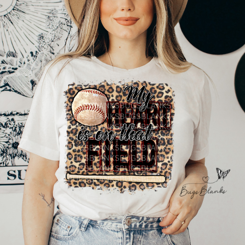 Heart on Field Full Color Transfer