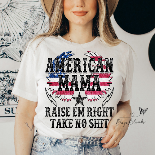 American Mama Full Color Transfer