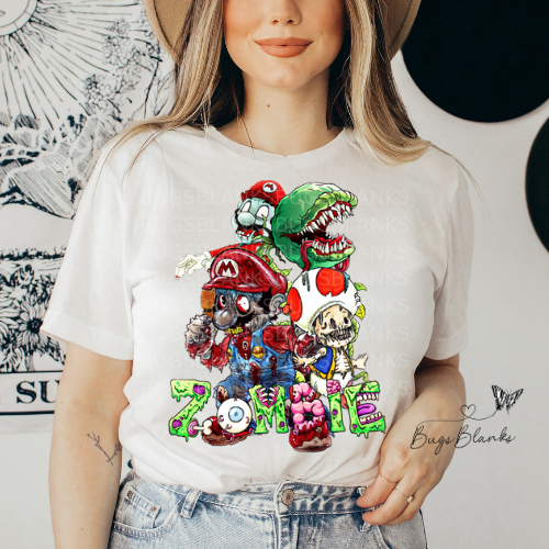 Zombie DTF Print out.