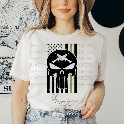 Skull Sublimation Transfer