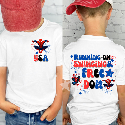 Kids Swinging Full Color Transfer