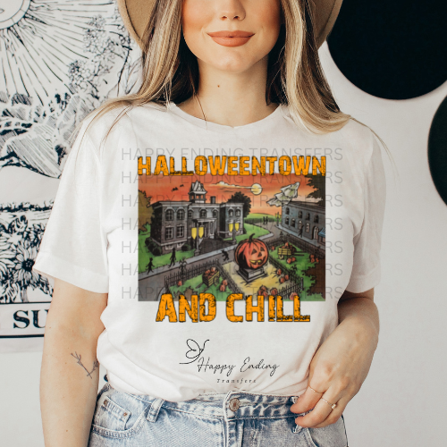 Halloween and Chill Sublimation Transfer