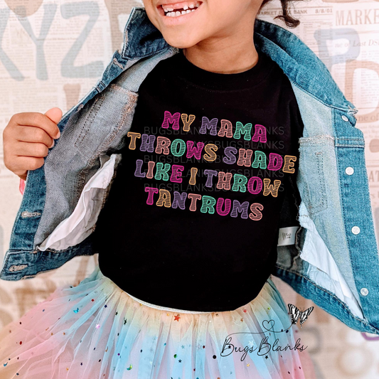 Throws Shade Full Color Transfer