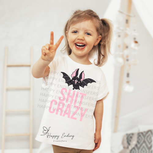 Bat Crazy Sublimation Transfer