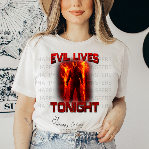 Evil Lives Sublimation Transfer