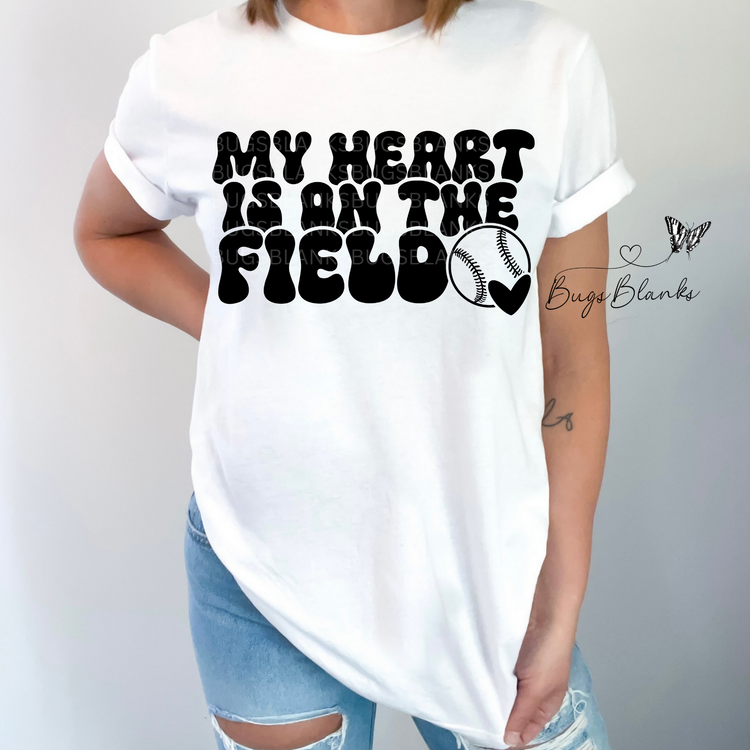 Heart on Field Full Color Transfer